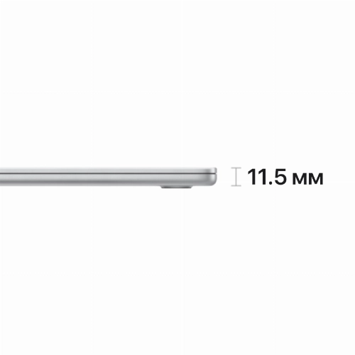 Apple MacBook Air 15" (M2, 8C CPU/10C GPU, 2023), 8 ГБ, 512 ГБ SSD, серебристый (MQKT3)
